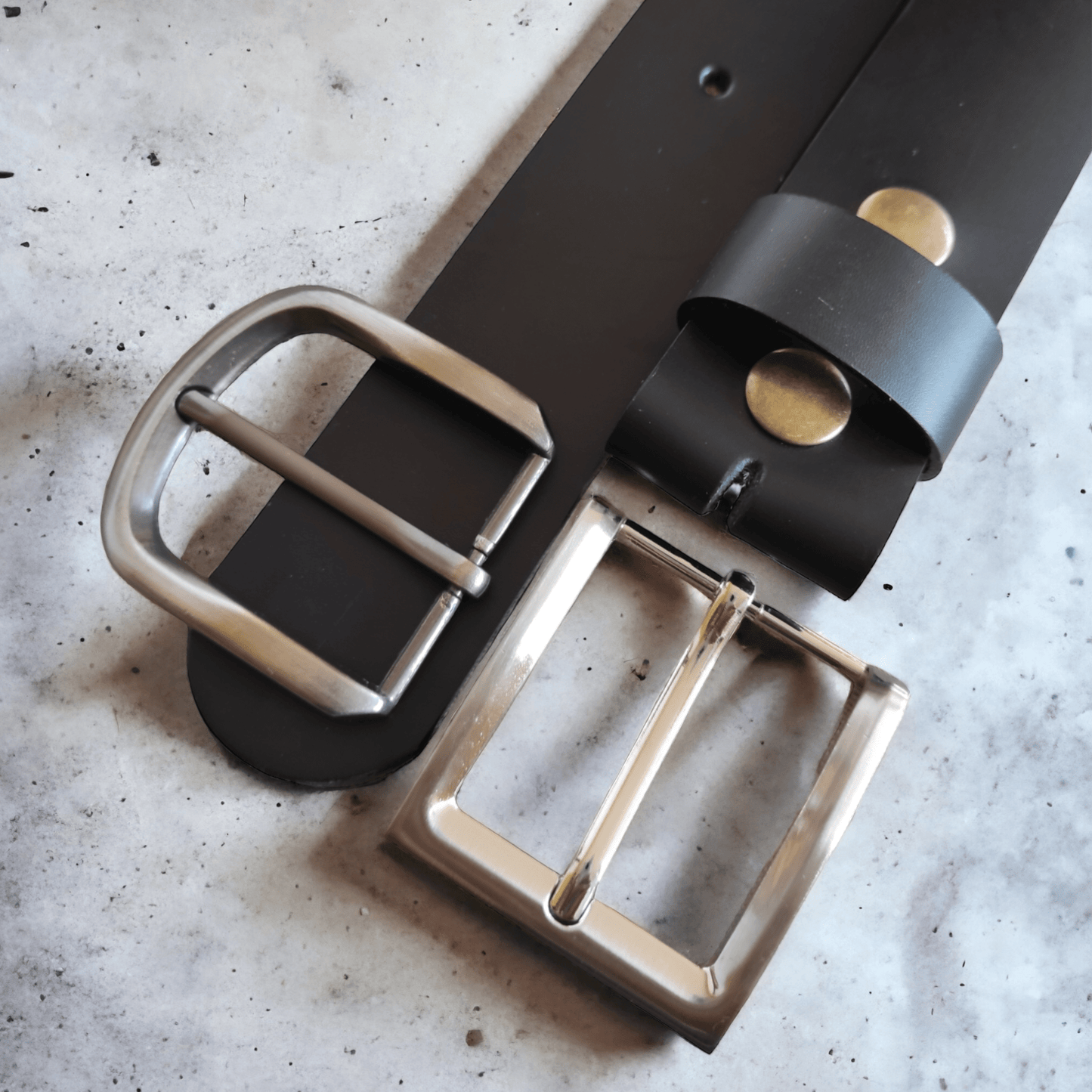 Black Full Grain Leather Belt - Atitlan Leather