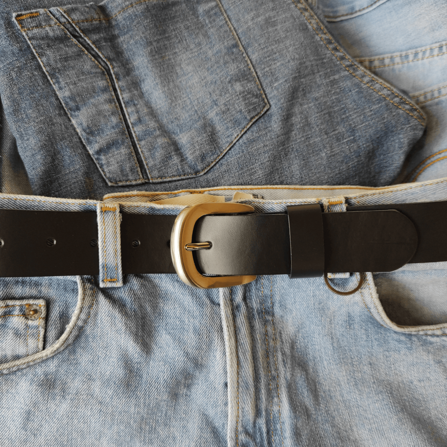 Black Full Grain Leather Belt - Atitlan Leather