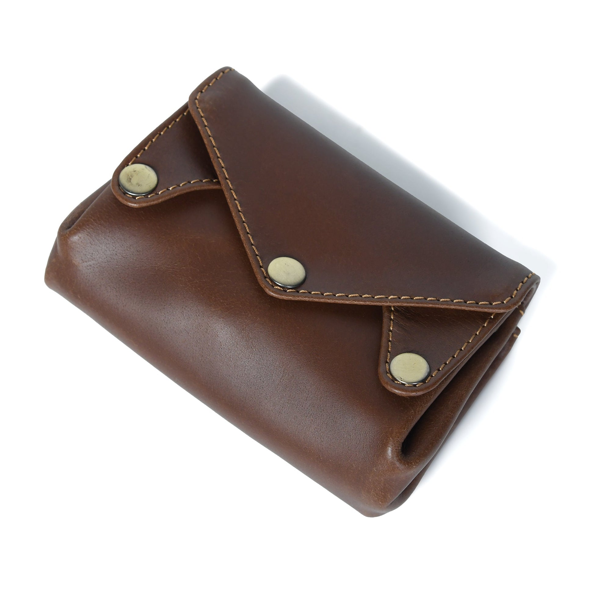 Brown Leather Accordion Wallet - Atitlan Leather