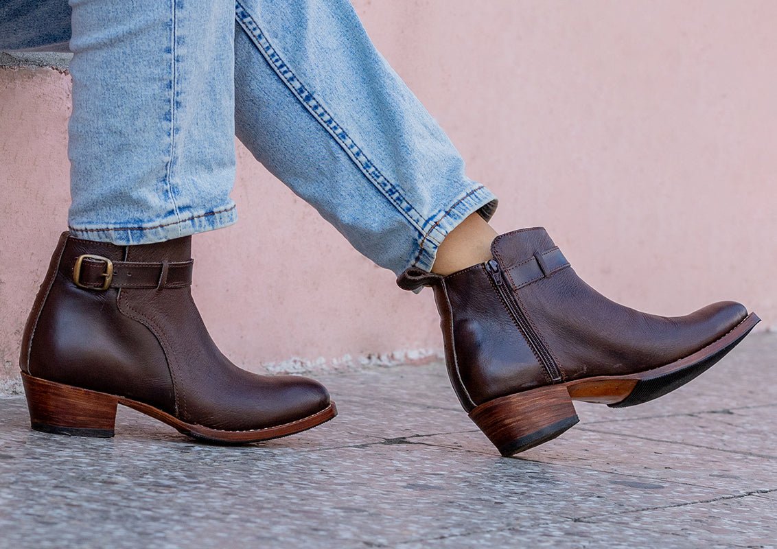 Charmer Leather Ankle Boots - Atitlan Leather