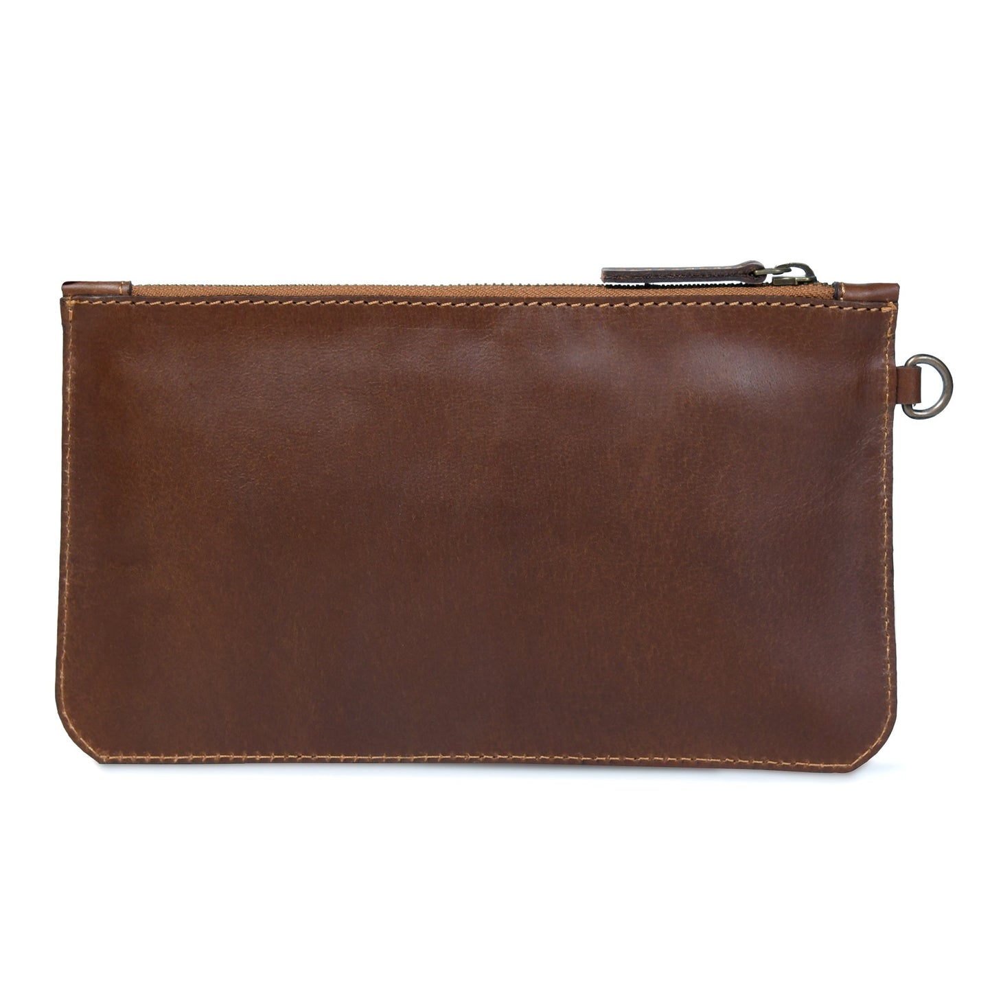 Dark Brown Leather Clutch - Atitlan Leather