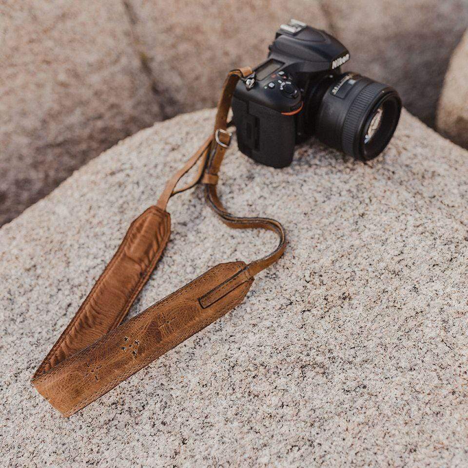 Light Brown Leather Camera Strap - Atitlan Leather