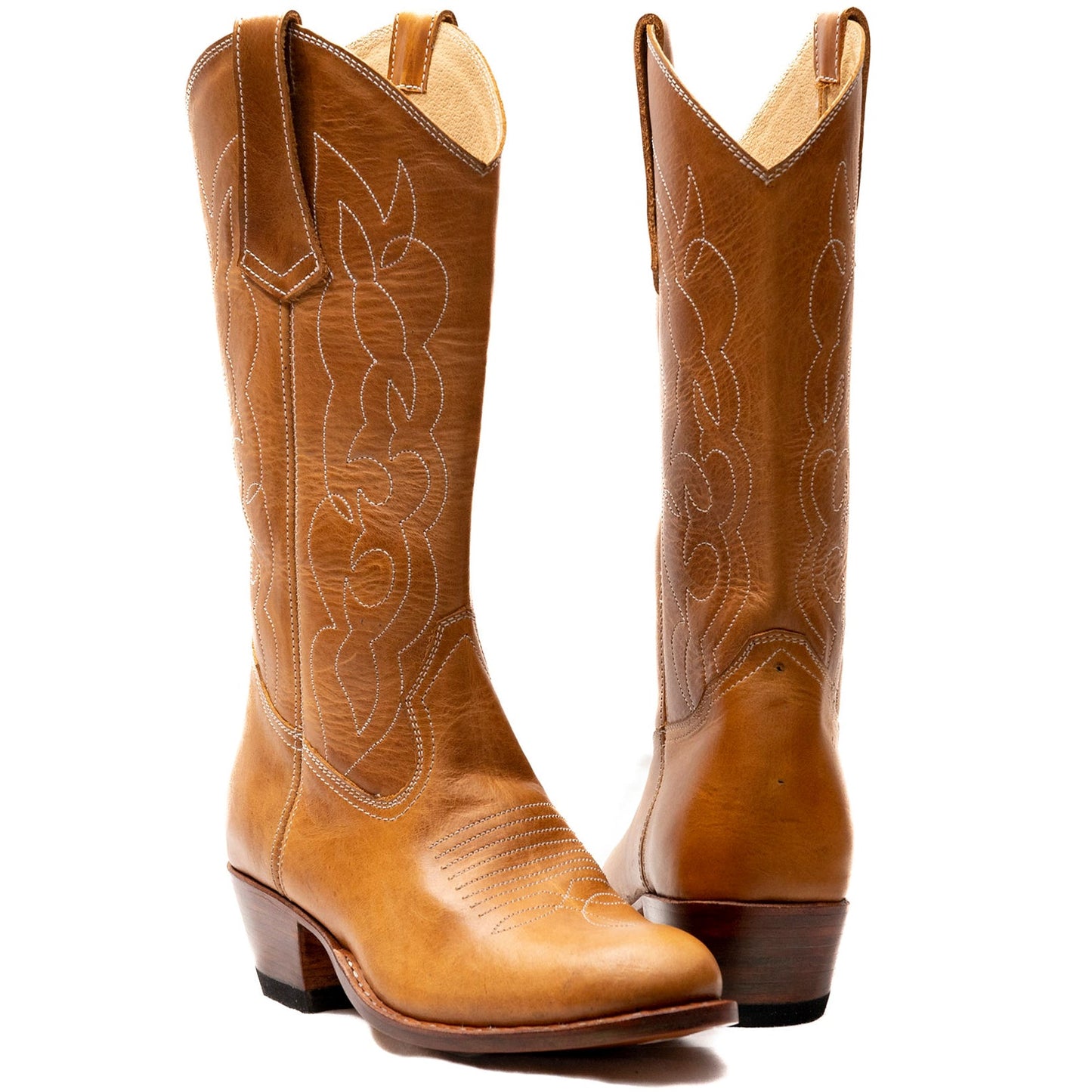 Round Toe Cowgirl Boots - Atitlan Leather