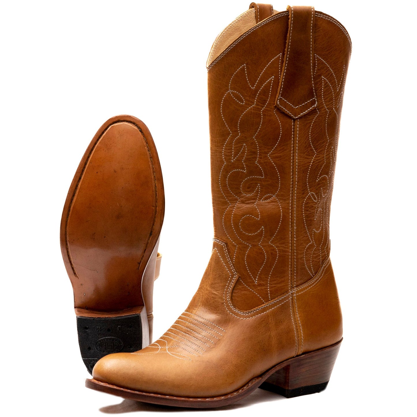 Round Toe Cowgirl Boots - Atitlan Leather
