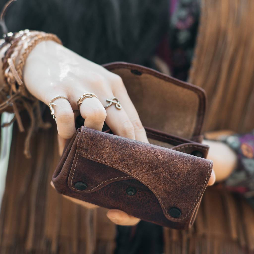 Small Leather Accordion Wallet - Atitlan Leather