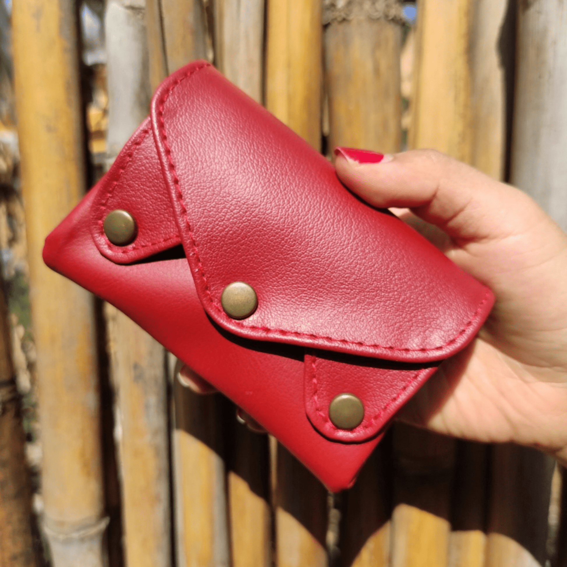 Small Leather Accordion Wallet - Atitlan Leather