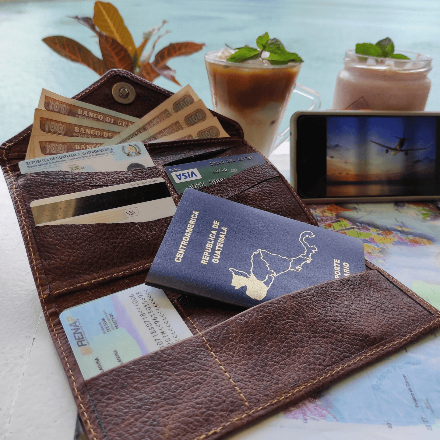 Women's Trifold Leather Wallet - Atitlan Leather