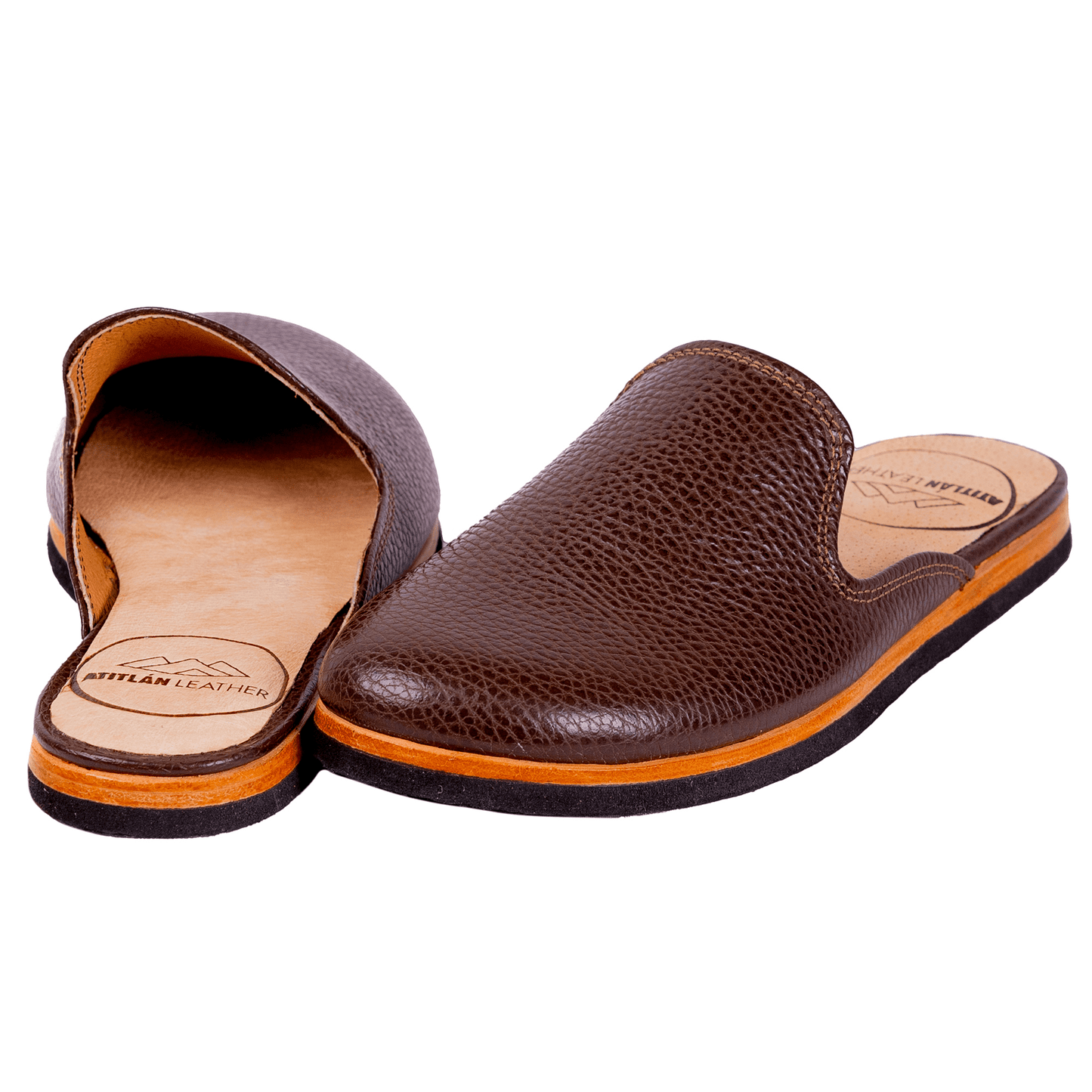 Oak Leather Mules - Handmade Leather Sandals for Summer Comfort | Atitlan Leather