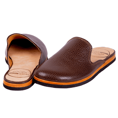 Oak Leather Mules - Handmade Leather Sandals for Summer Comfort | Atitlan Leather