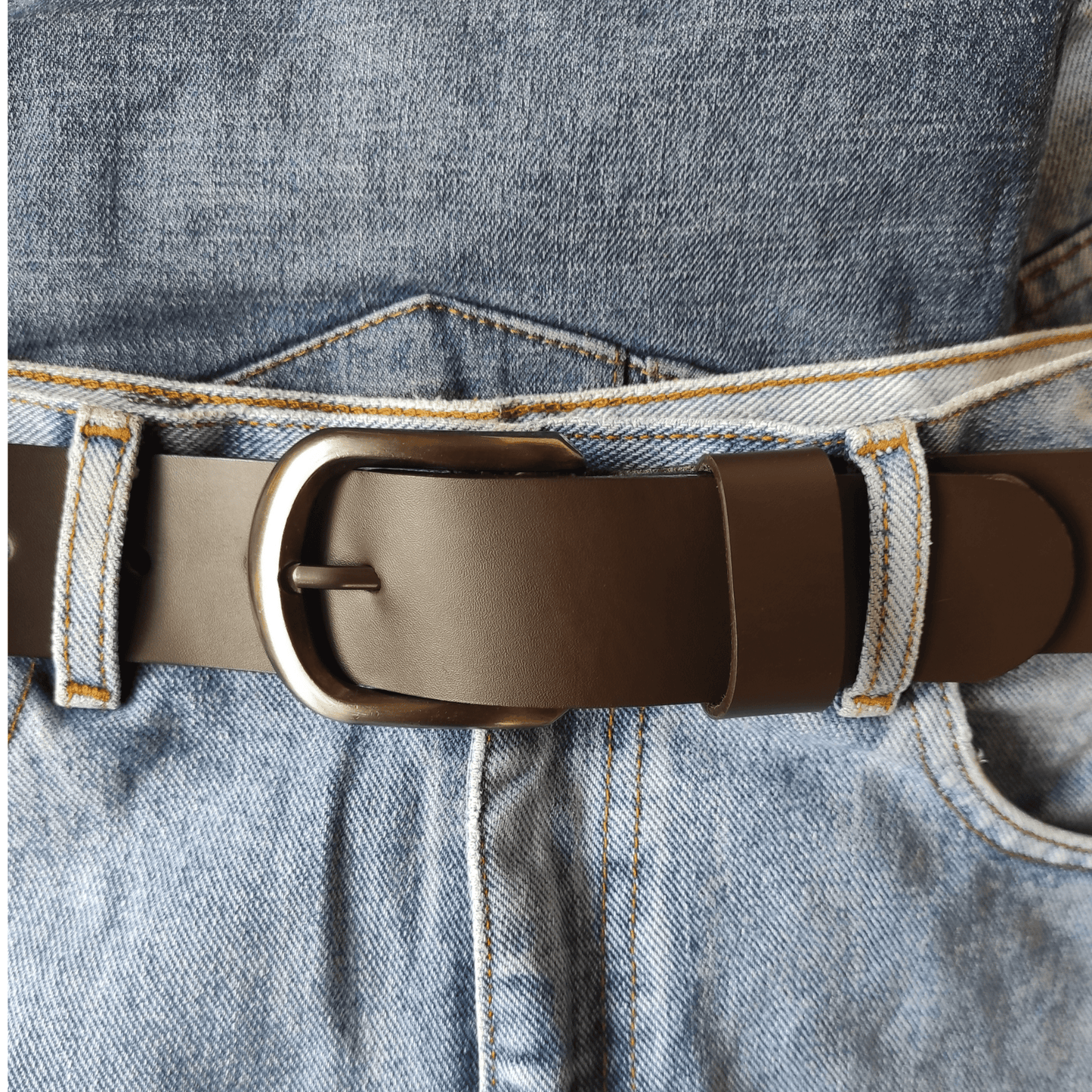 Brown Full Grain Leather Belt - Atitlan Leather