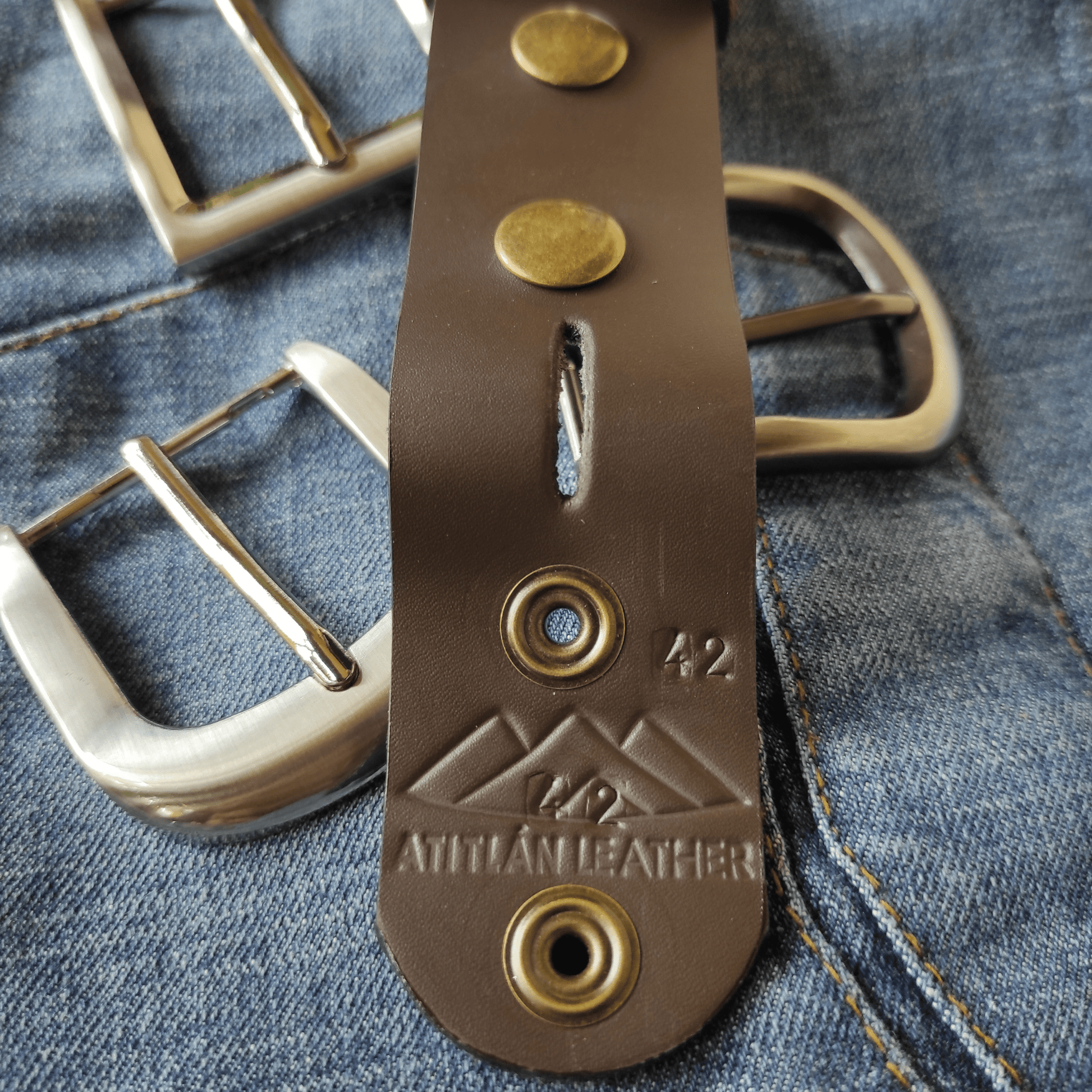 Brown Full Grain Leather Belt - Atitlan Leather