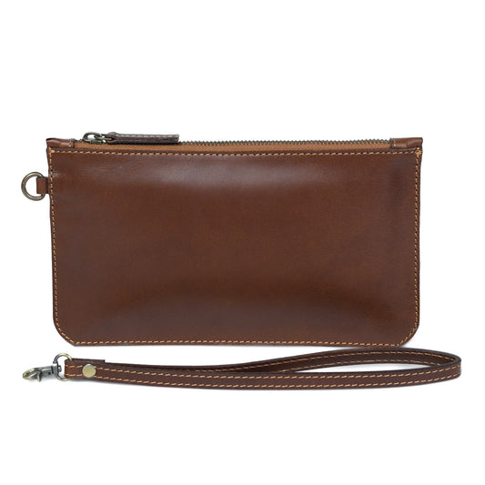 Dark Brown Leather Clutch - Atitlan Leather