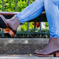 Women's Brown Leather Chelsea Boots | Elastic Pull - On Ankle Boots - Atitlan Leather