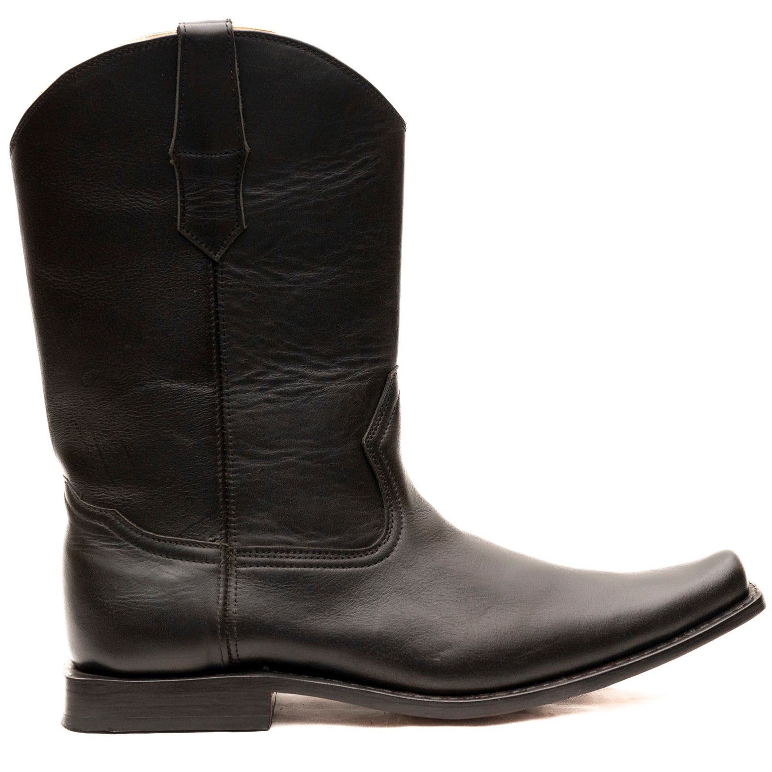 The slanted western boot heel