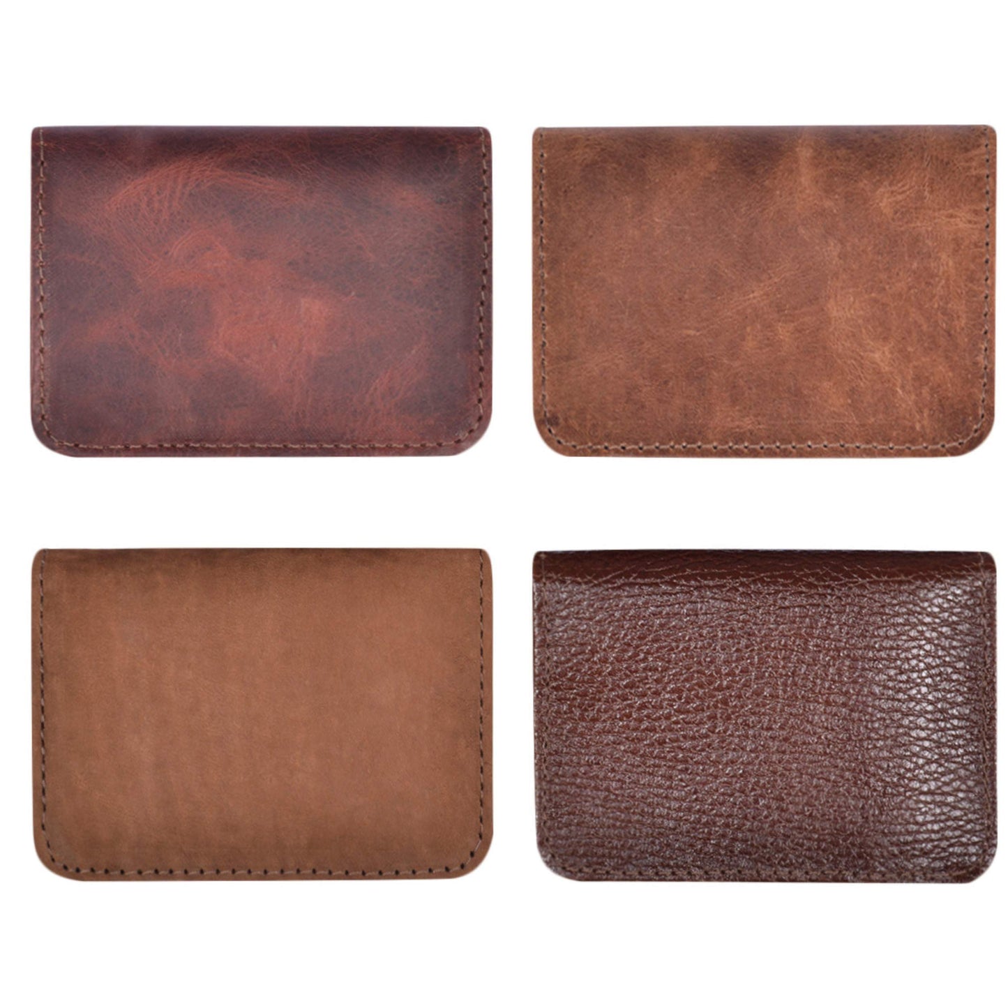 Mens Leather Wallet with Coin Pocket and ID Window