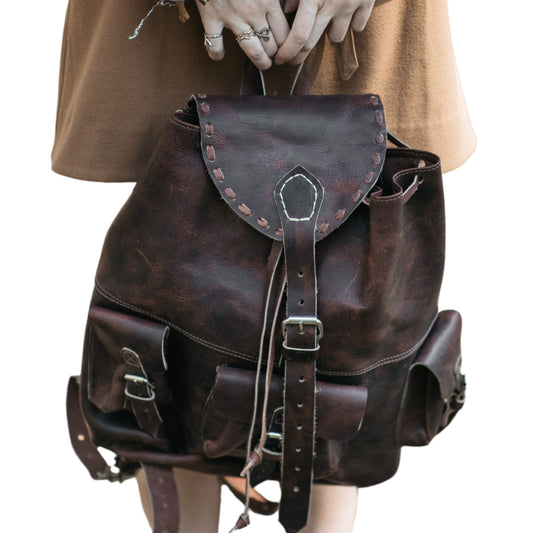 Leather Vintage Backpack - Atitlan Leather