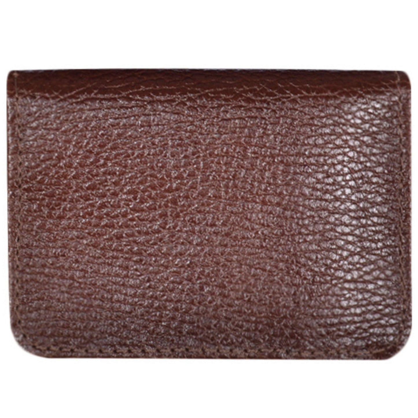 Chocolate Brown Leather wallet with id holder and coin pocket