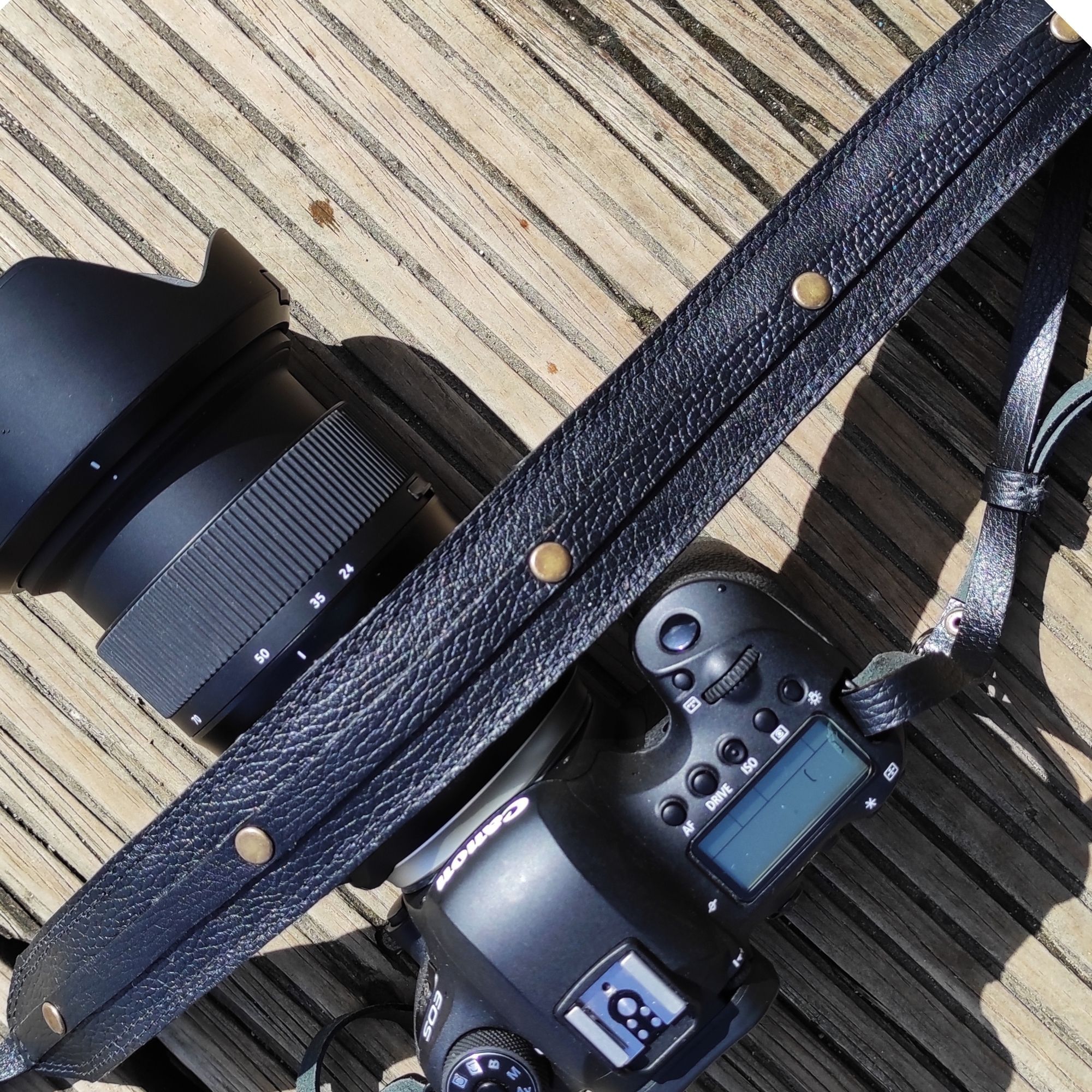 Brown Leather Camera Strap | Handmade Leather Camera Strap