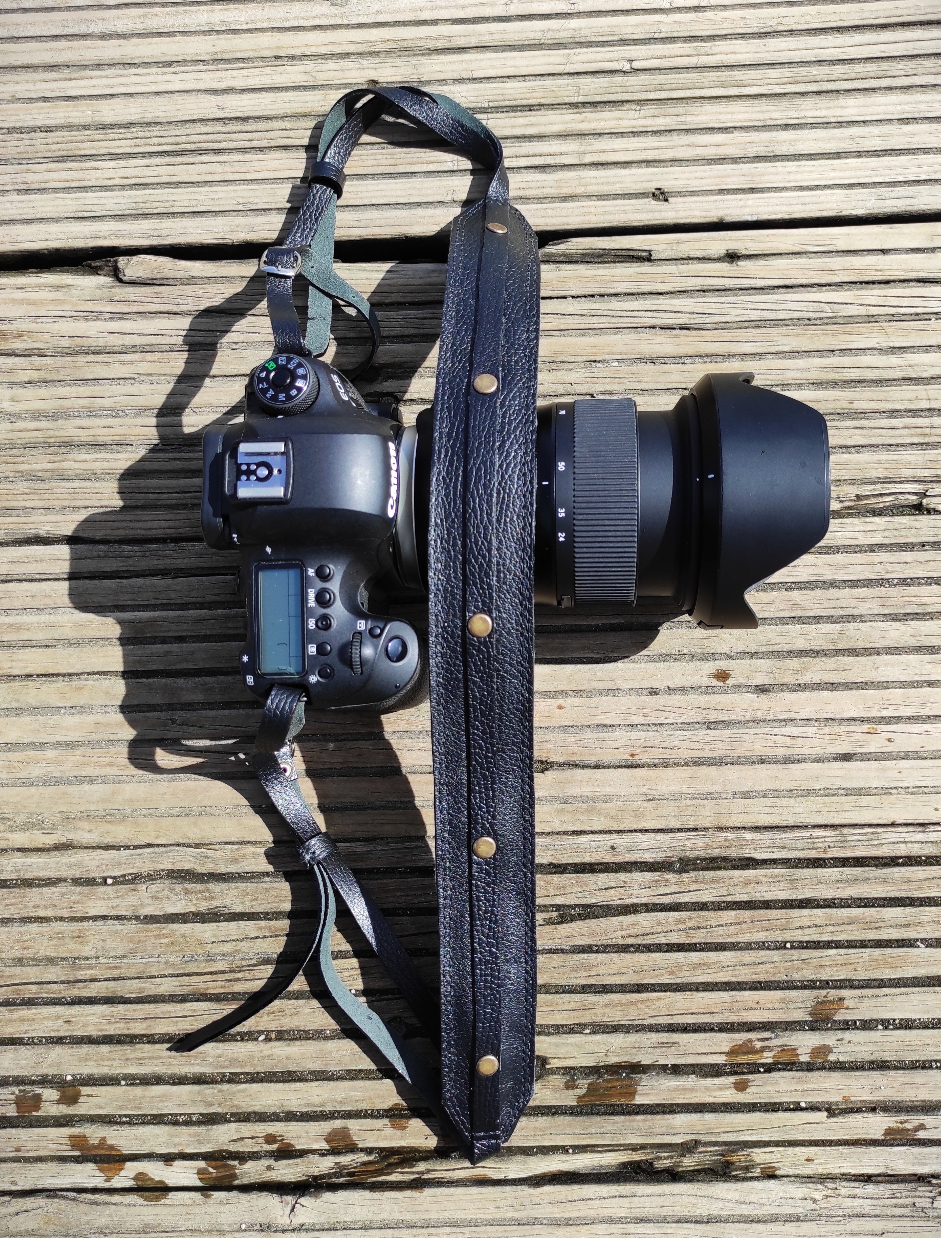 Brown Leather Camera Strap | Handmade Leather Camera Strap