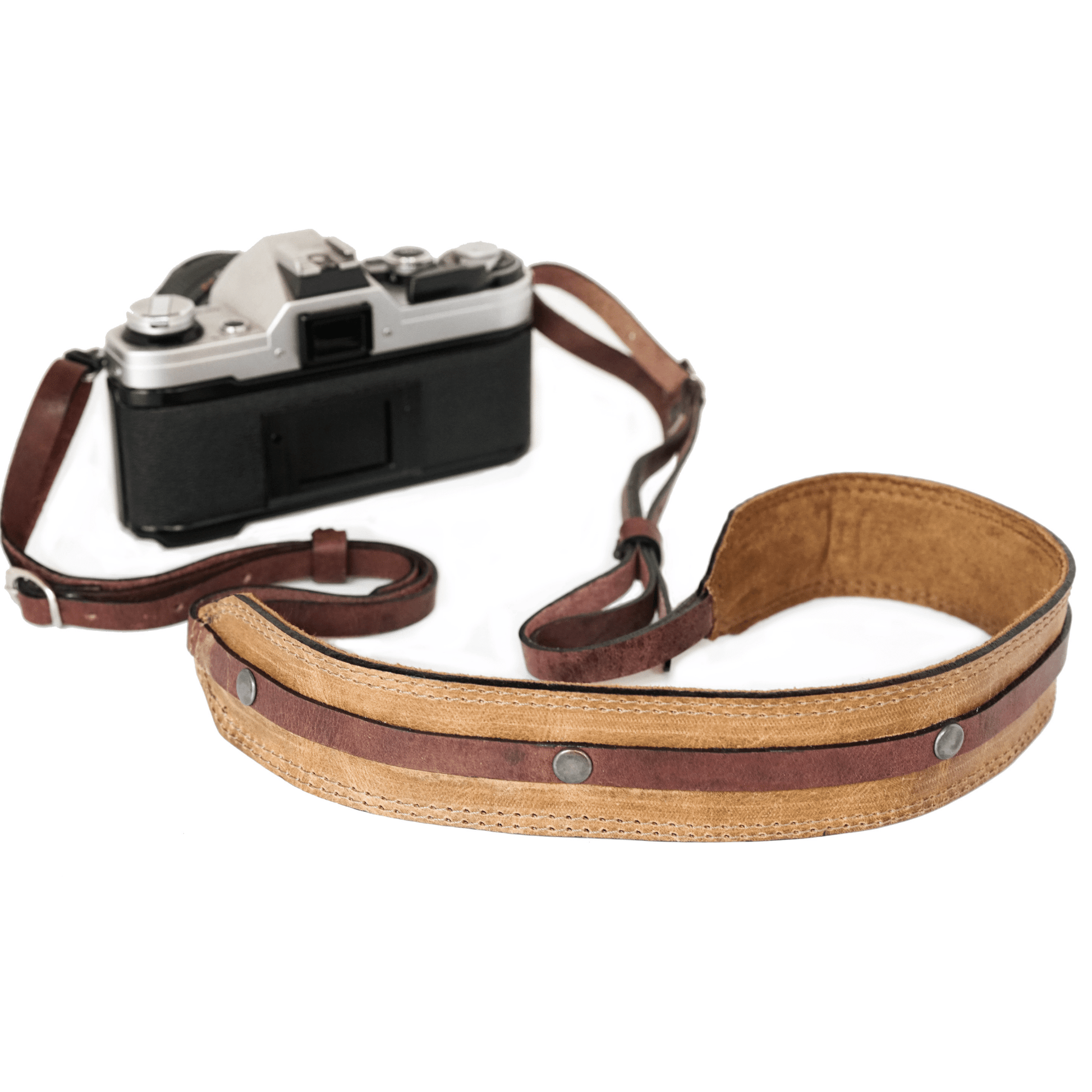 Dual Color Leather Camera Strap - Atitlan Leather