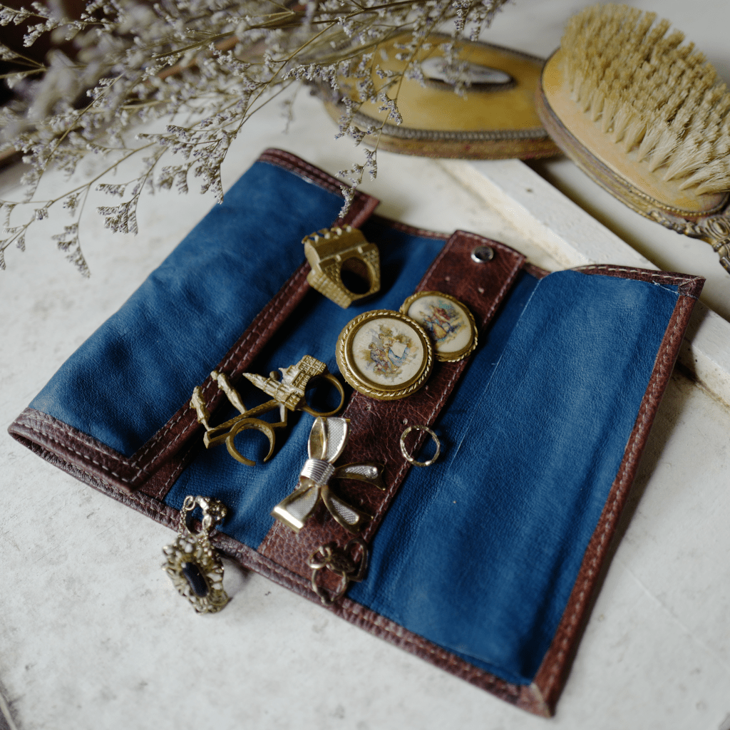 Leather Travel Jewelry Roll