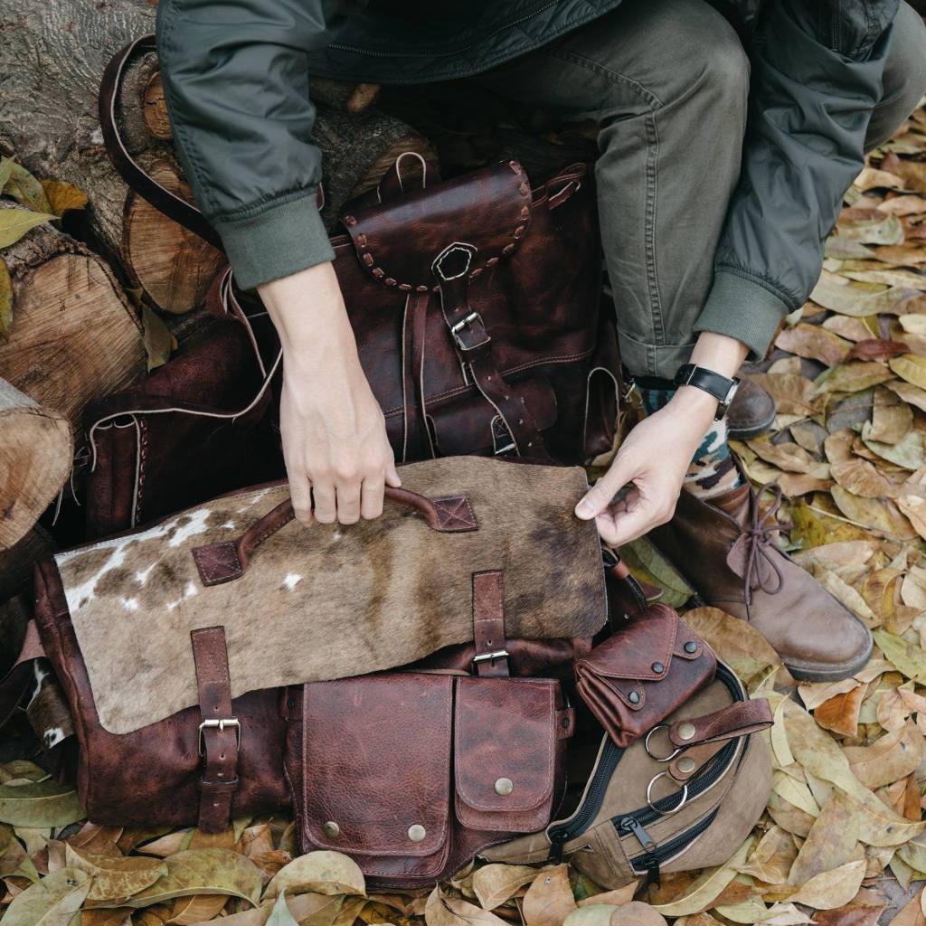 Handmade Leather Duffle Bag Perfect Weekend Bag