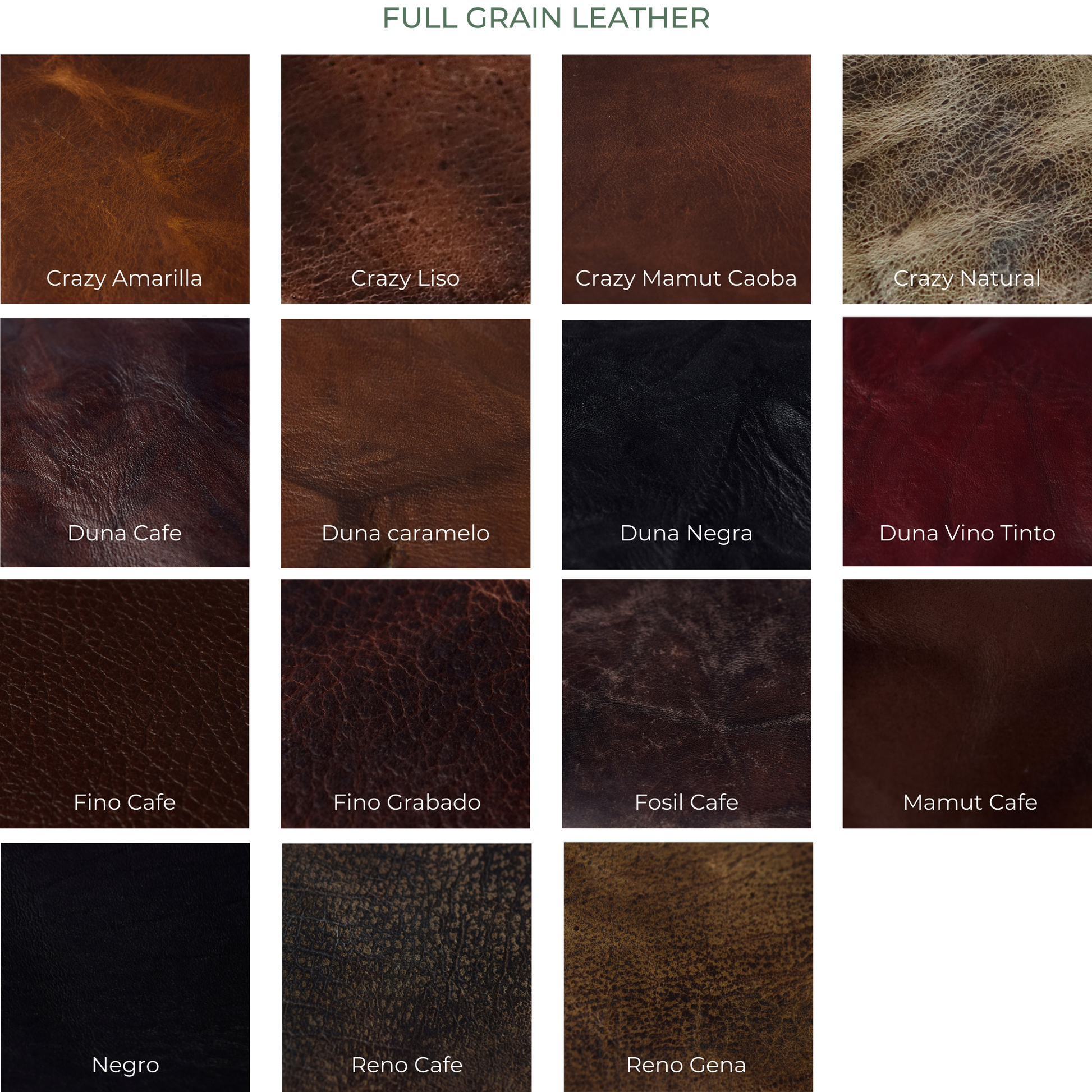 Custom Leather Colors