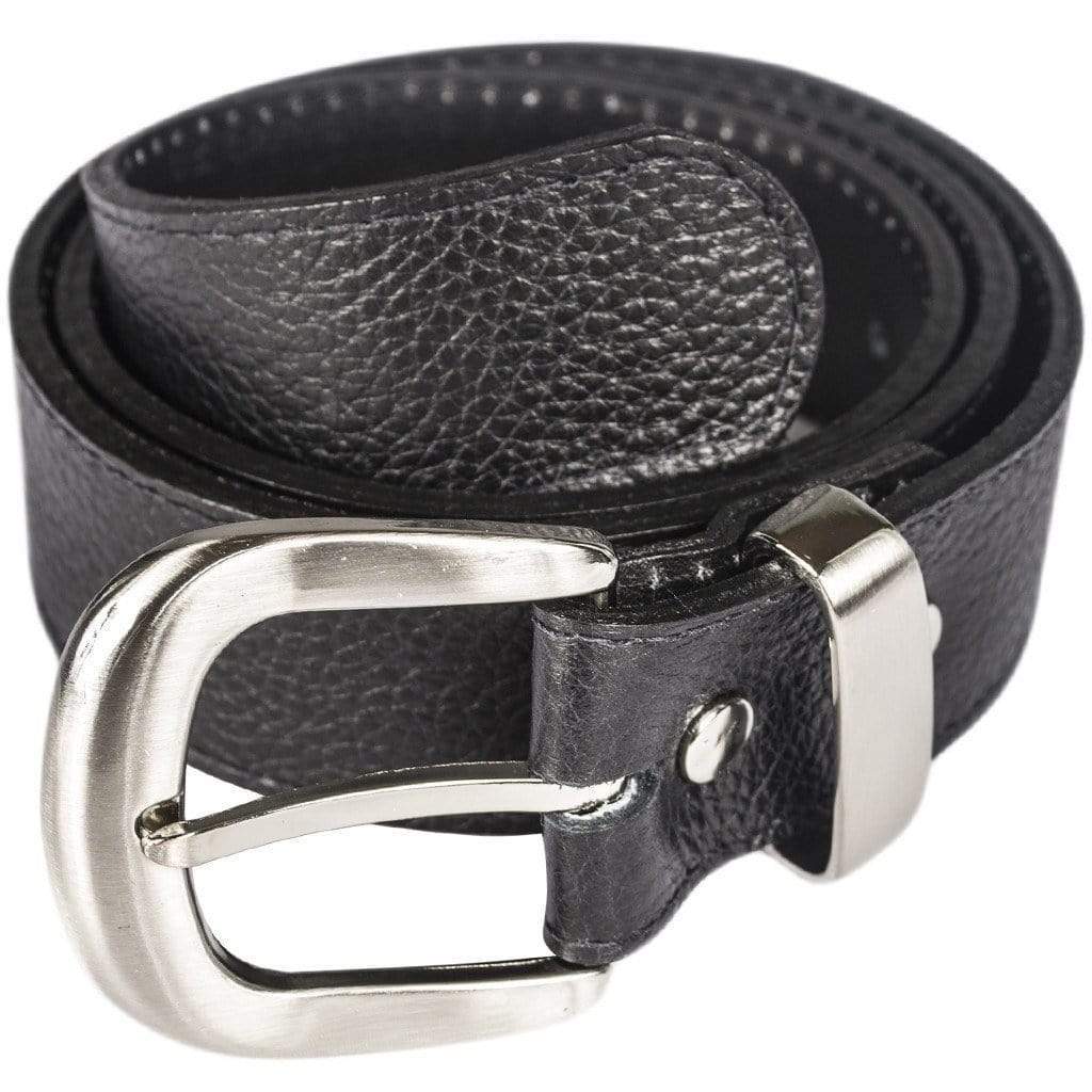 Black Leather Money Belt - Atitlan Leather