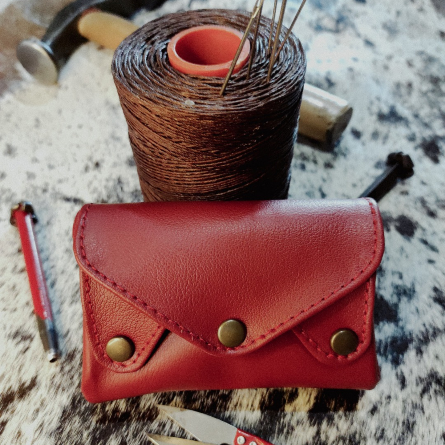 Small Leather Accordion Wallet - Atitlan Leather