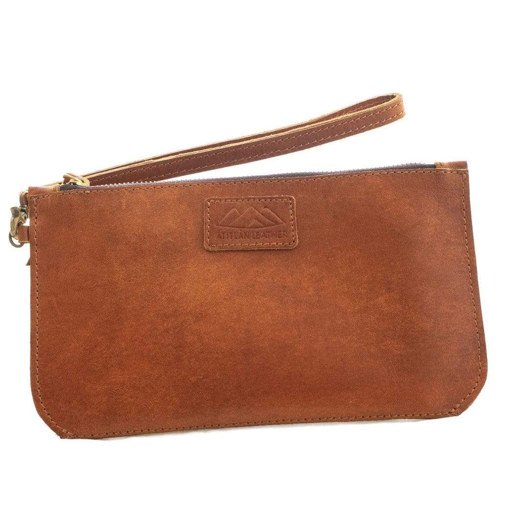Small Brown Leather Womens Wallet Purse Handmade Clutch for Women