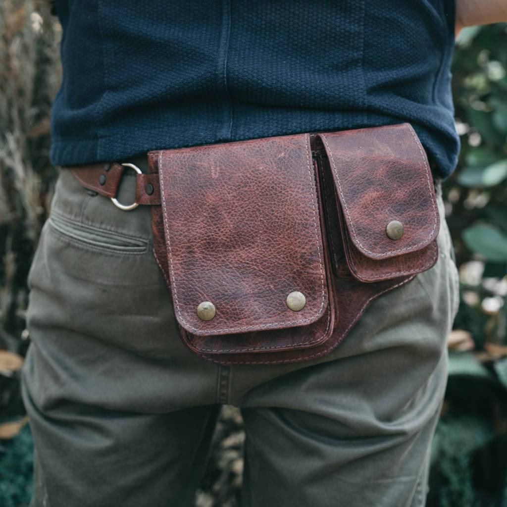 Brown Leather Hip Bag - Atitlan Leather