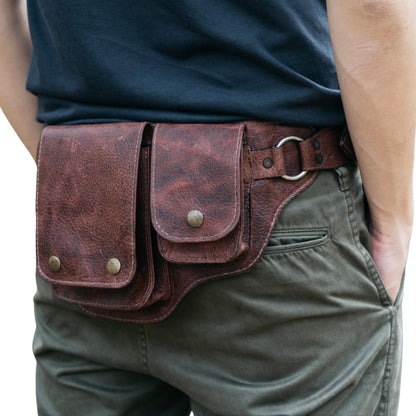 Brown Leather Hip Bag - Atitlan Leather