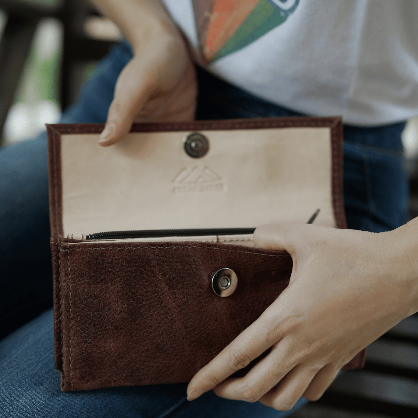 Handmade Brown Womens Wallet - Atitlan Leather