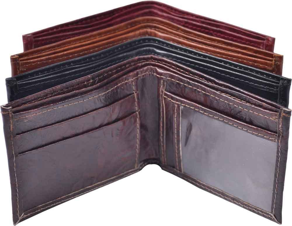 Leather Bifold Wallet with ID Window - Atitlan Leather