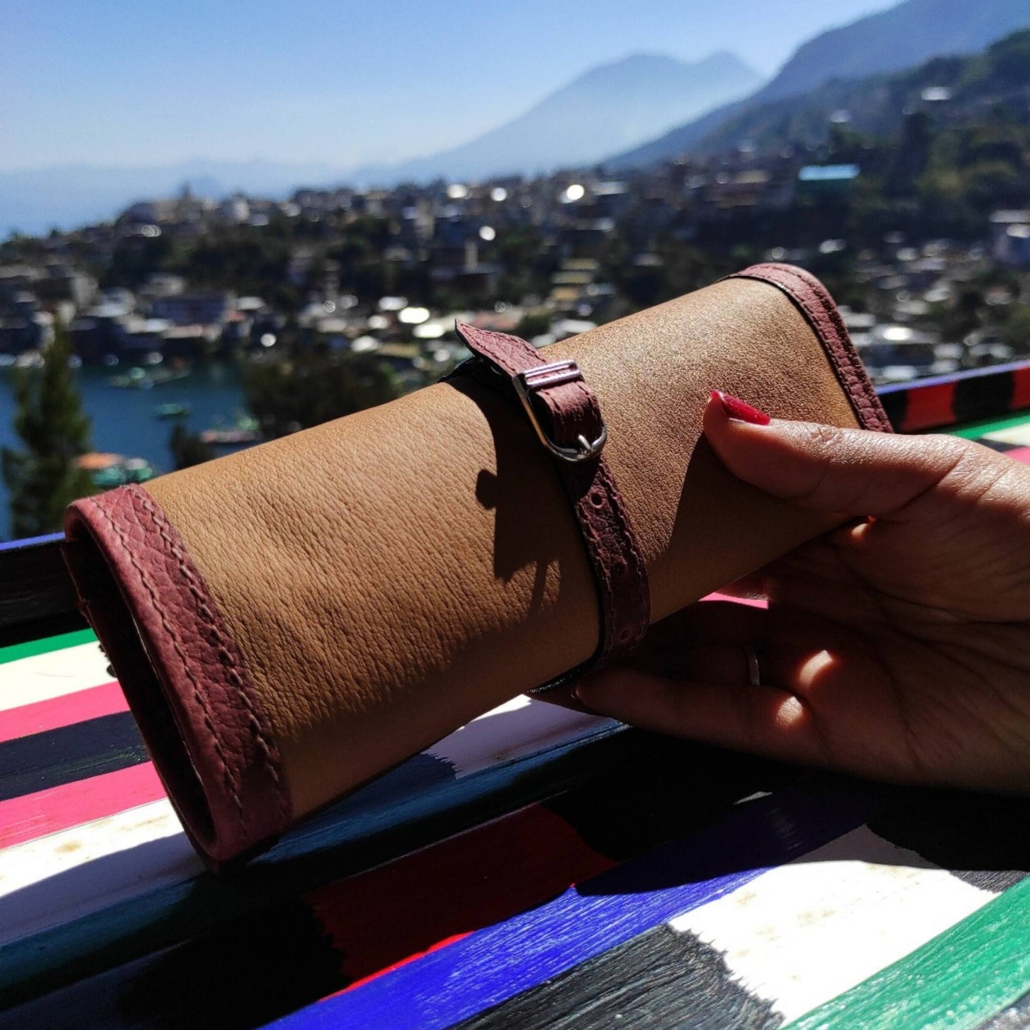 Leather Jewelry Travel Roll - Atitlan Leather