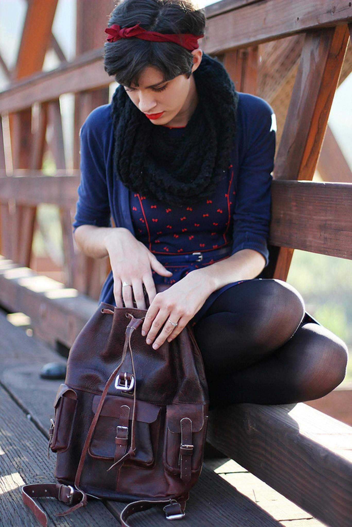 Leather Vintage Backpack - Atitlan Leather