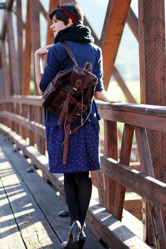 Leather Vintage Backpack - Atitlan Leather