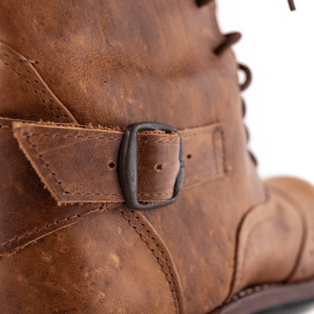 Light Brown Victorian Ankle Boots - Atitlan Leather