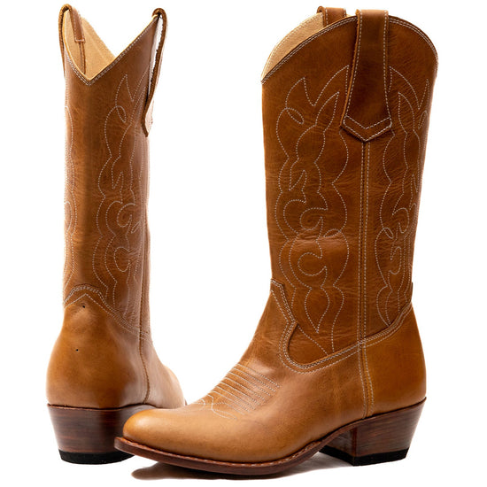 Custom Round Toe Cowgirl Boots