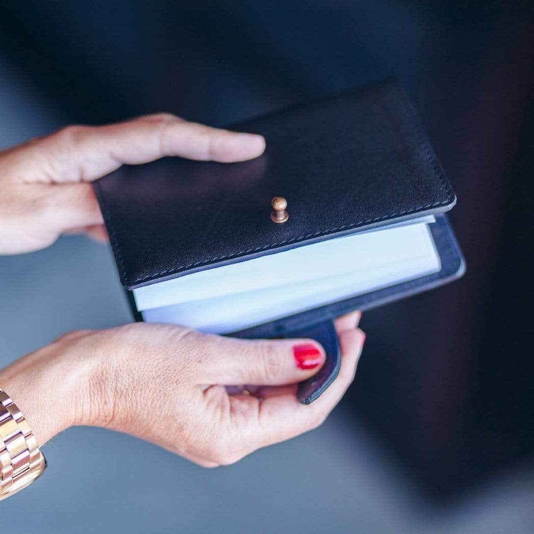 Small Black Pocket Journal - Atitlan Leather