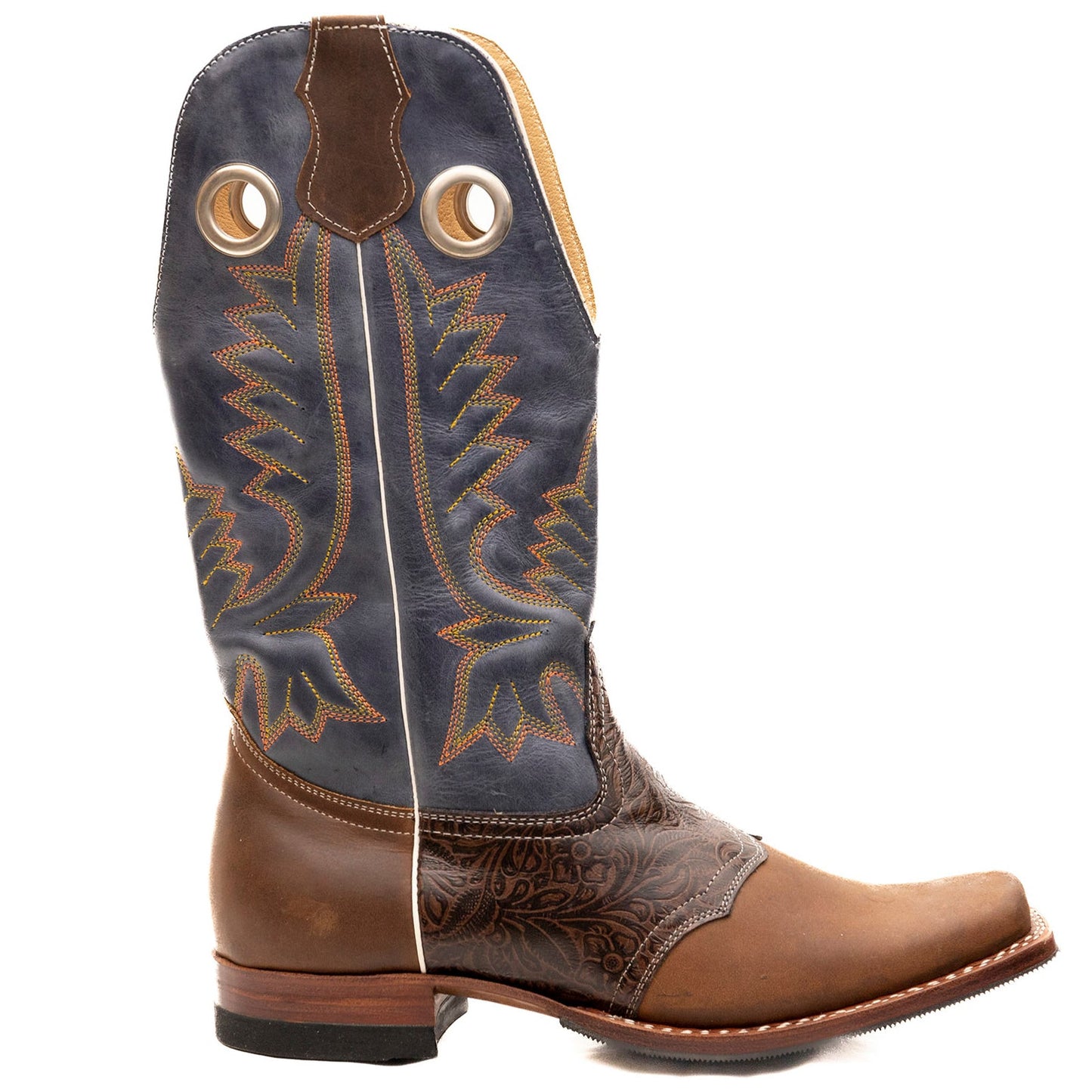 Square Rodeo Cowboy Boots - Atitlan Leather