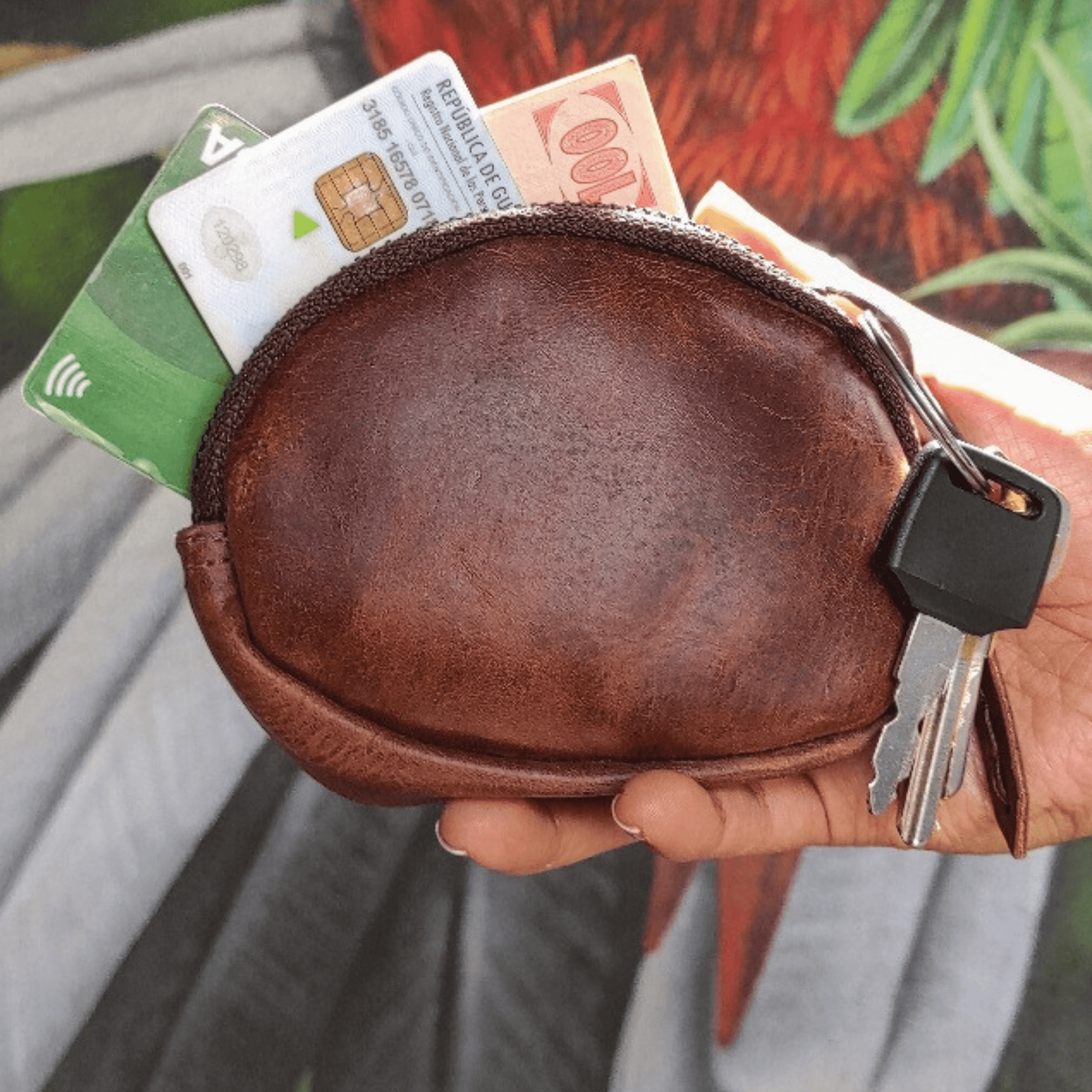 Zip Leather Coin Purse - Atitlan Leather